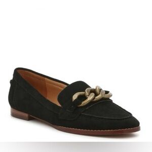 CROWN VINTAGE Lastro Black Suede Loafers